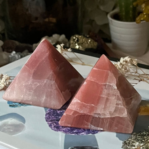 Rose Calcite Pyramid - Compassion & Empathy