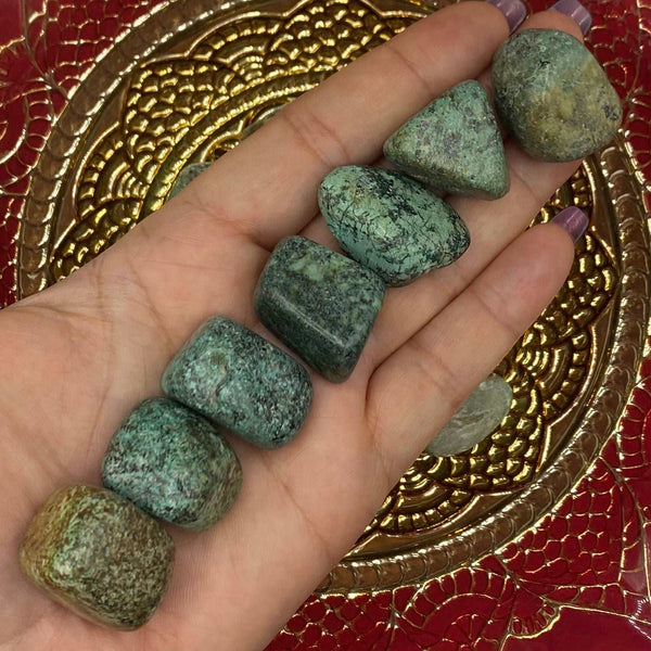 African Turquoise Tumblestones BD Crystals