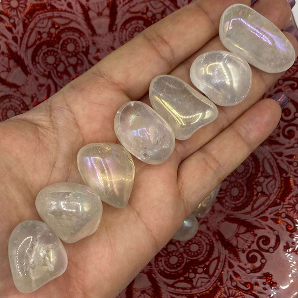 Angel Aura Quartz Tumblestones BD Crystals