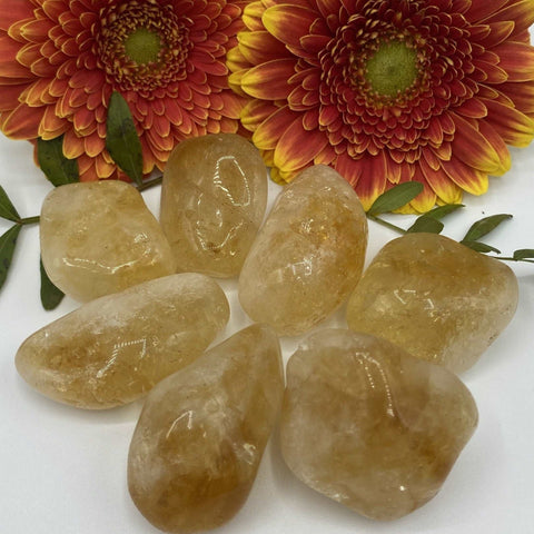 Citrine Tumblestones - Abundance & Success BD Crystals