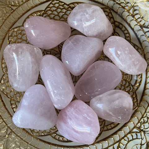 Rose Quartz Tumblestones (A Quality) - Unconditional Love