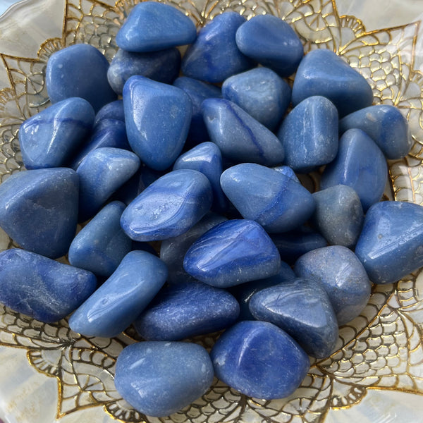 Blue Quartz Tumblestones - Harmony & Communication