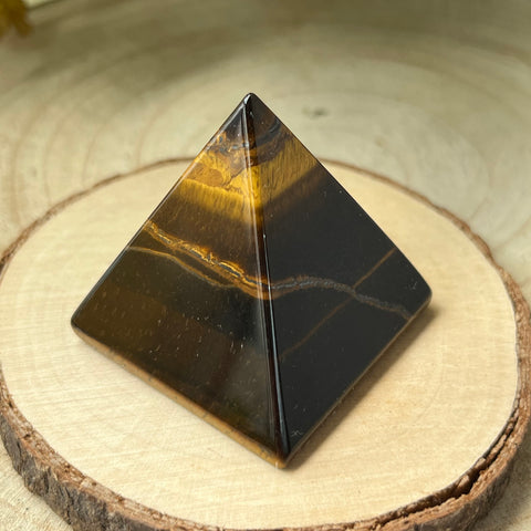Tiger's Eye Pyramid - Courage & Protection