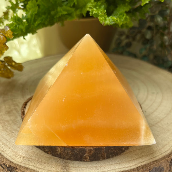 Orange Calcite Pyramid - Joy & Creativity