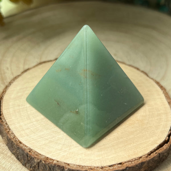 Green Aventurine Pyramid - Abundance & Luck