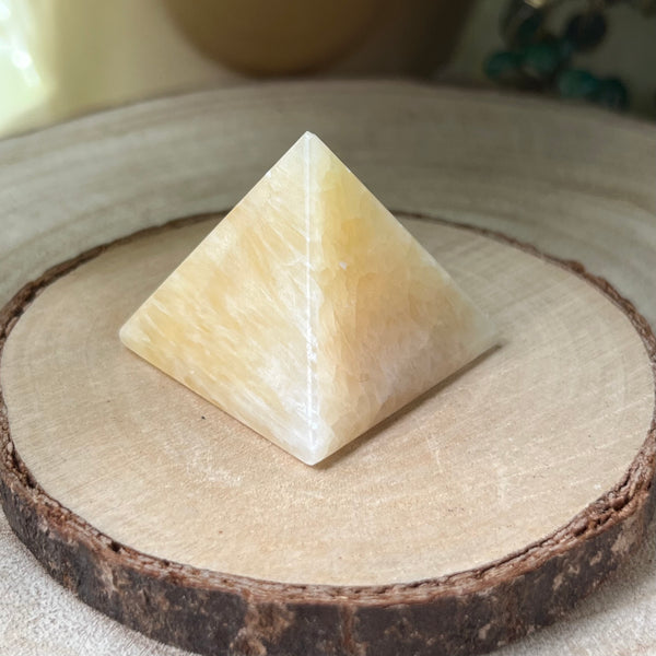 Orange Calcite Pyramid - Joy & Creativity