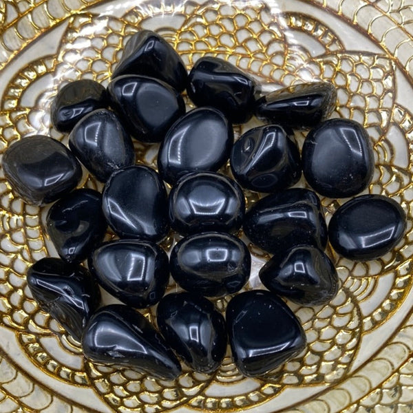 Black Obsidian Tumblestones - Protection & Awareness BD Crystals