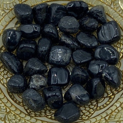 Black Tourmaline Tumblestones - Energetic Protection BD Crystals
