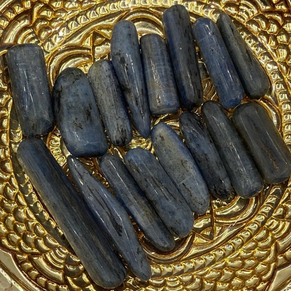 Blue Kyanite Tumblestones - Spiritual Protection BD Crystals