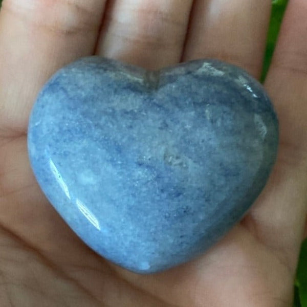Blue Quartz Heart - Harmony & Communication BD Crystals