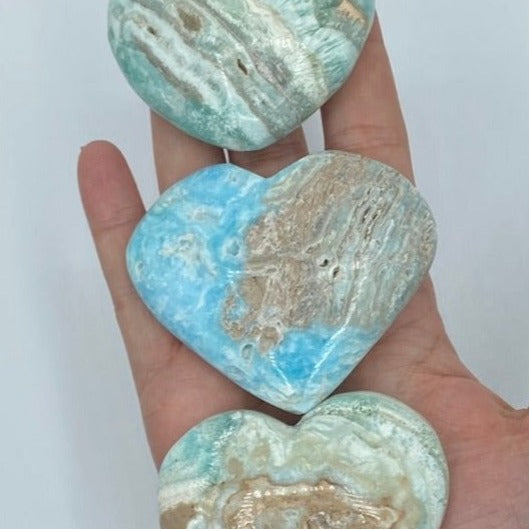Caribbean Calcite Heart BD Crystals