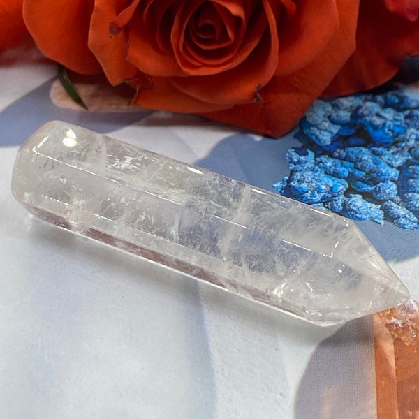 Clear Quartz Crystal Wand - Intuition & Wisdom BD Crystals