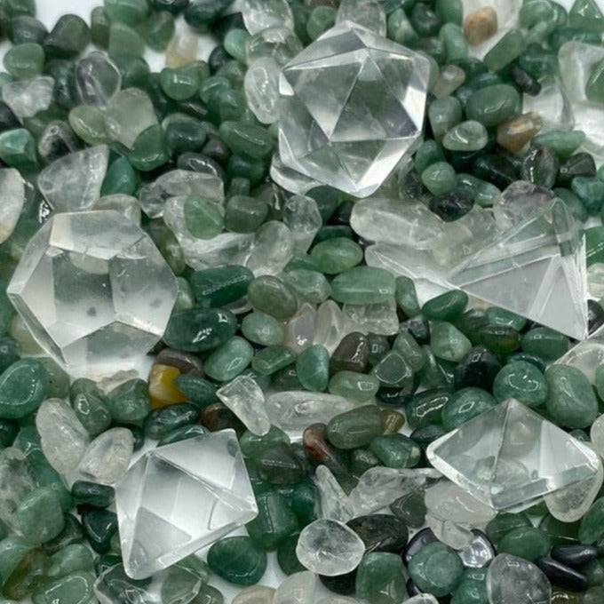 Clear Quartz Geometric Set BD Crystals