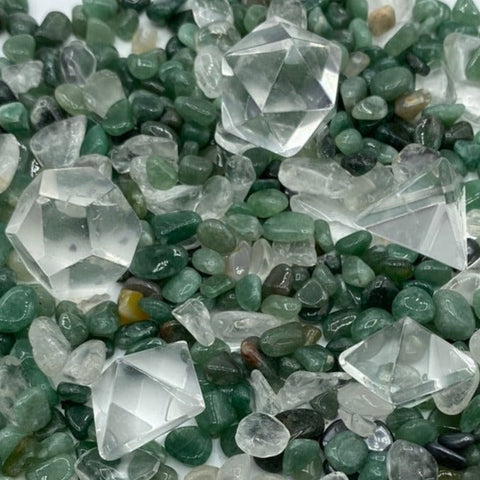 Clear Quartz Geometric Set BD Crystals