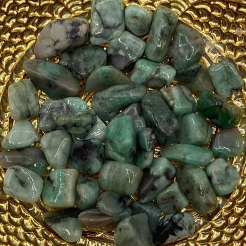 Emerald Tumblestones - Rejuvenation & Good Relationships BD Crystals