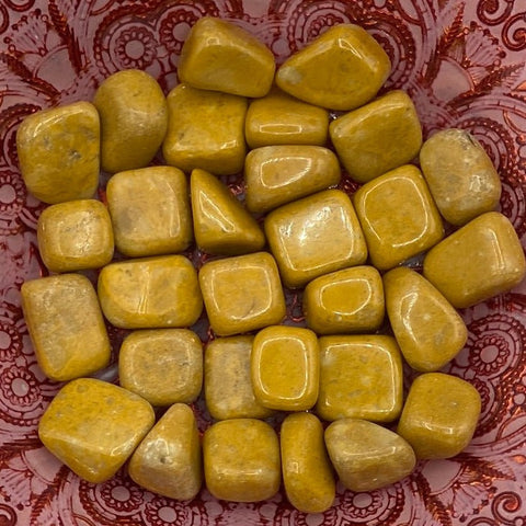 Golden (Yellow) Jade Tumblestones -  Energy & Happiness BD Crystals