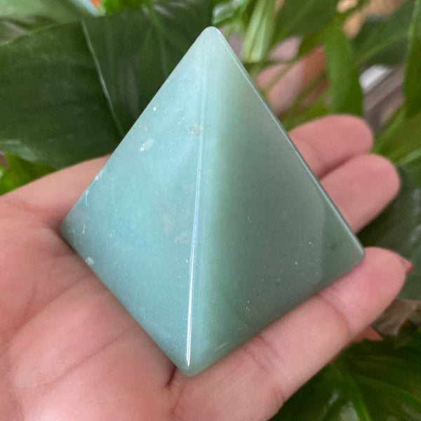 Green Aventurine Pyramid - Abundance & Luck BD Crystals