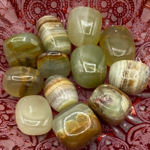 Green Himalayan Calcite Tumblestones BD Crystals