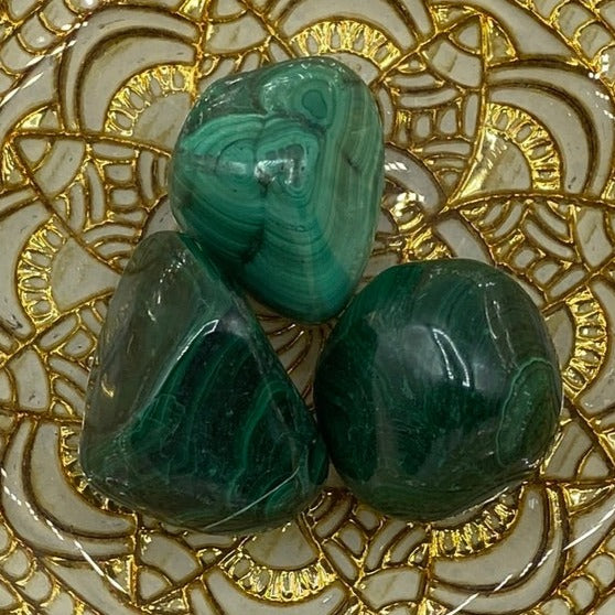 Malachite Tumblestones - Balance & Vitality BD Crystals