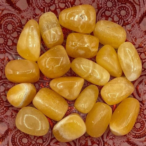 Orange Calcite Tumblestones - Joy & Creativity BD Crystals