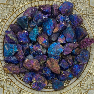 Peacock Ore (Bornite) BD Crystals