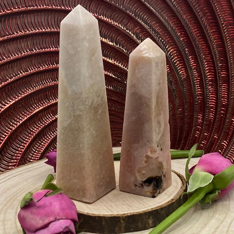 Pink Amethyst Obelisk - Emotional Healing & Wisdom BD Crystals
