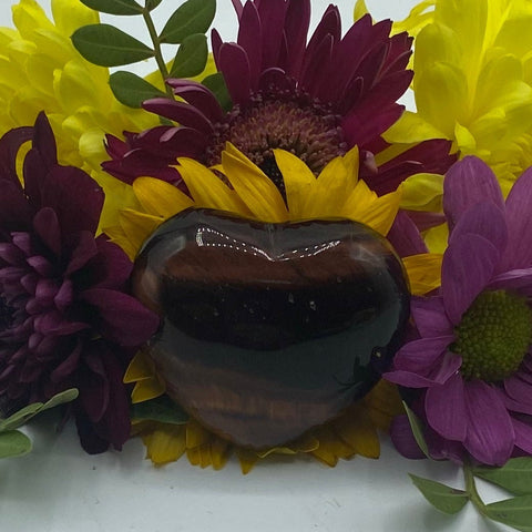 Red Tiger Eye (Bull/ Dragon's Eye) Heart - Motivation & Courage BD Crystals