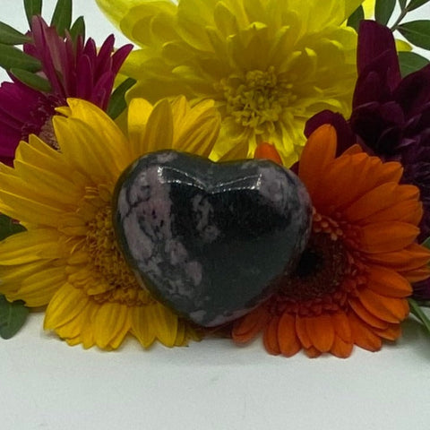Rhodonite Heart - Emotional Healing & Self-Confidence BD Crystals