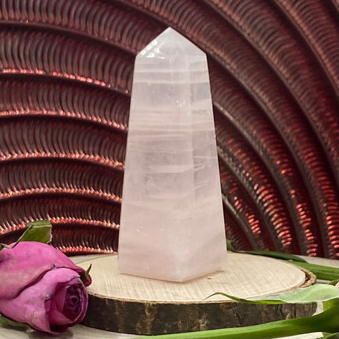 Rose Quartz Obelisk - Unconditional Love BD Crystals