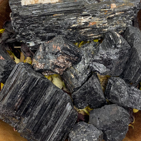 Rough Black Tourmaline - Energetic Protection BD Crystals