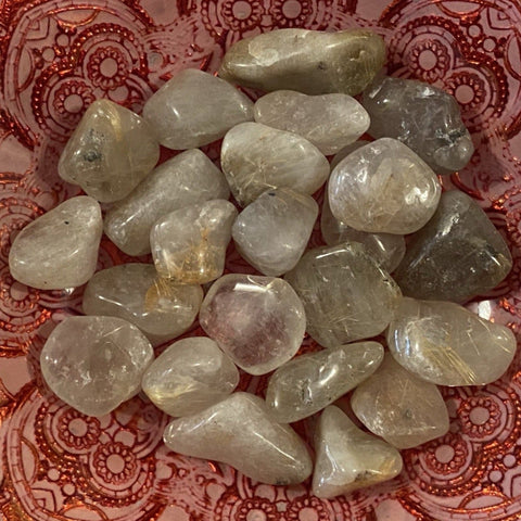 Rutilated Quartz Tumblestones - Success & Manifestation BD Crystals