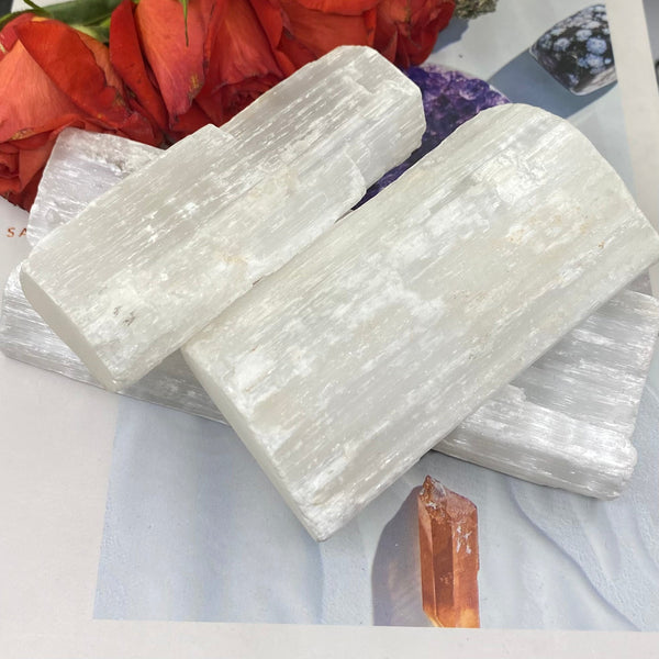 Selenite Ruler - Cleansing & Purification BD Crystals