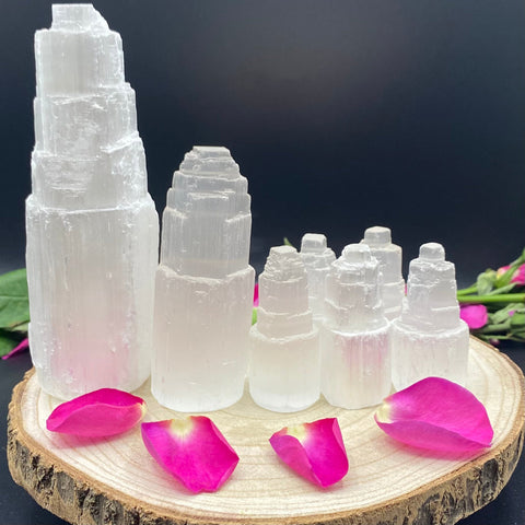 Selenite Skyscraper - Cleansing & Purification BD Crystals