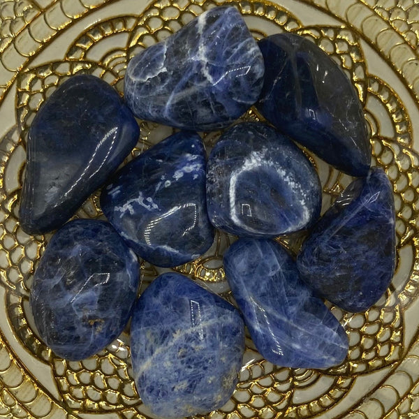 Sodalite Tumblestones - Wisdom & Guidance BD Crystals