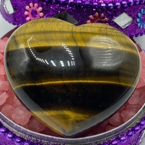 Tiger Eye Heart - Courage & Protection BD Crystals
