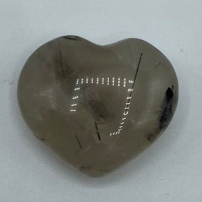 Tourmalinated Quartz Puff Heart - Union & Happiness BD Crystals