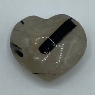 Tourmalinated Quartz Puff Heart - Union & Happiness BD Crystals