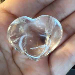 Clear Quartz Heart - Intuition & Wisdom