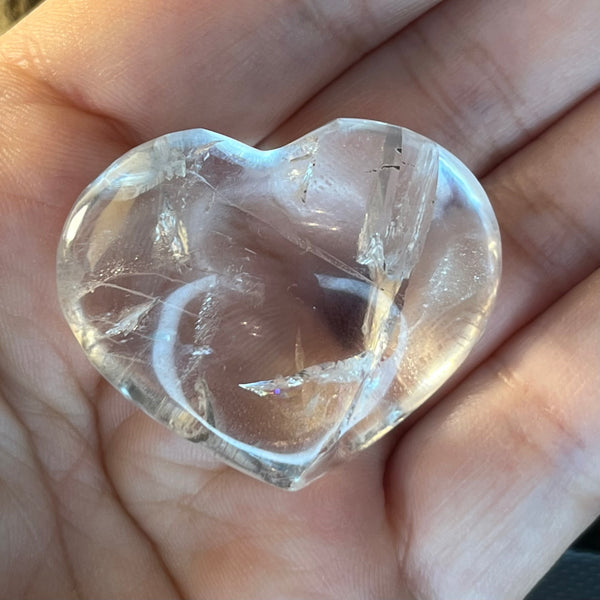 Clear Quartz Heart - Intuition & Wisdom