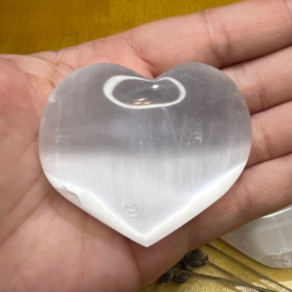 Selenite Heart - Cleansing & Purification