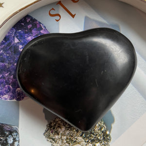 Shungite Heart - Stone of Life & Transmutation