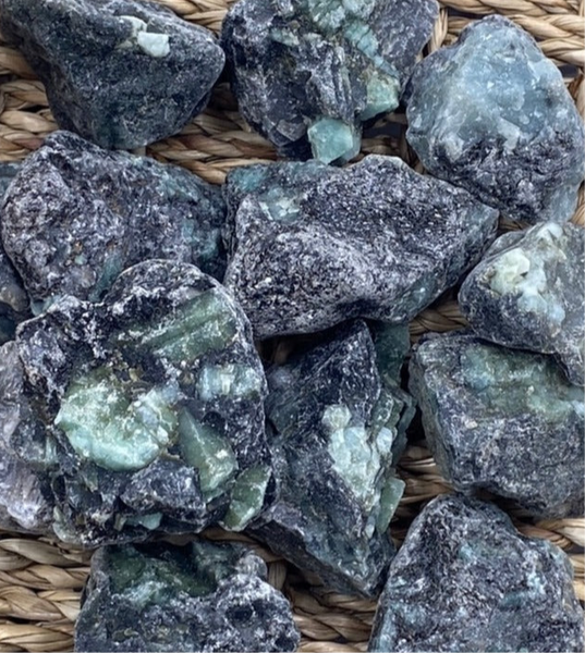 Rough Emerald in Matrix Chunk - Vitality & Positive Relationships