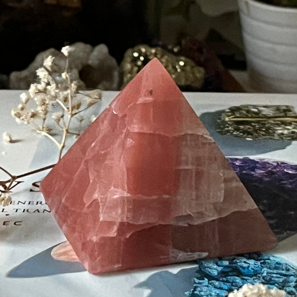 Rose Calcite Pyramid - Compassion & Empathy