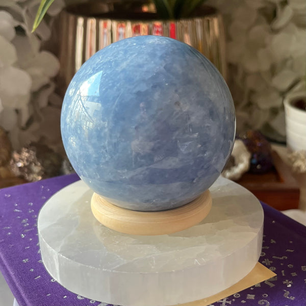 Blue Calcite Sphere