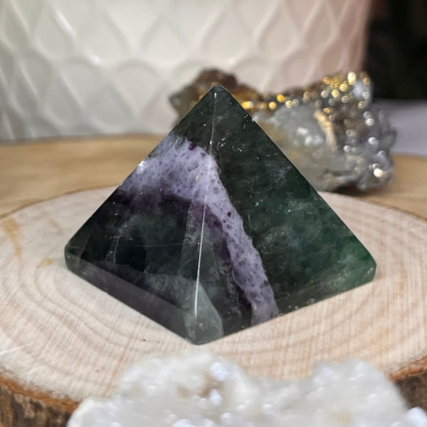 Fluorite Pyramid - Intuition & Protection