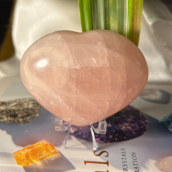 Rose Quartz Heart - Unconditional Love