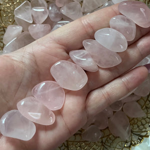 Rose Quartz Tumblestones (Grade A) - Universal & Unconditional Love