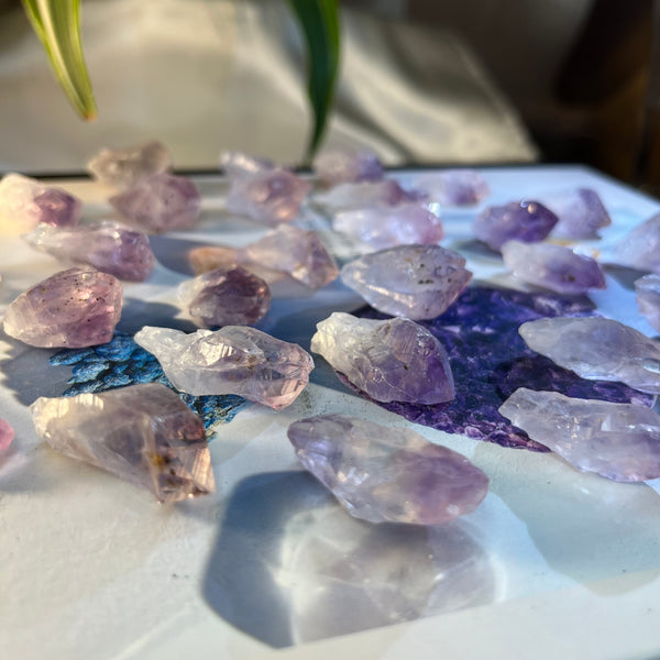 Rough Amethyst Mini Point - Spirituality & Transmutation