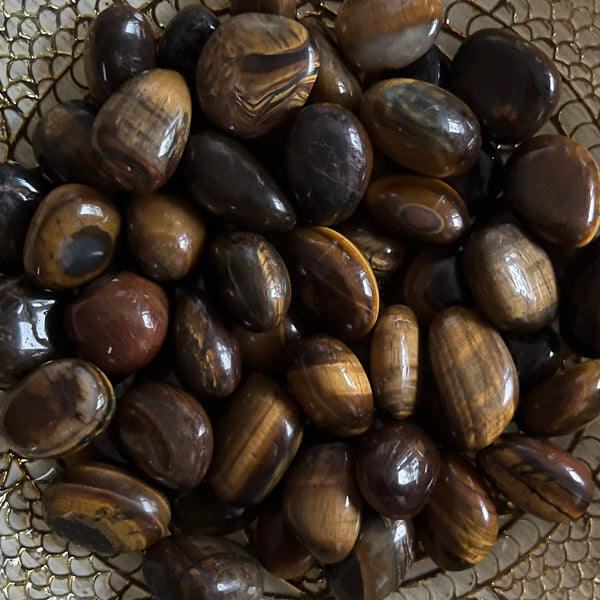 Tiger's Eye Gold Tumblestones (South Africa)