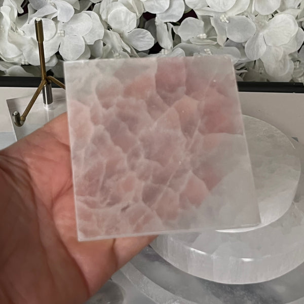 Selenite Square Charging Plate - Cleansing & Purification